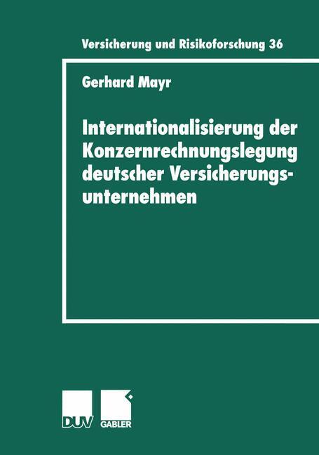 Cover: 9783824490288 | Internationalisierung der Konzernrechnungslegung deutscher...