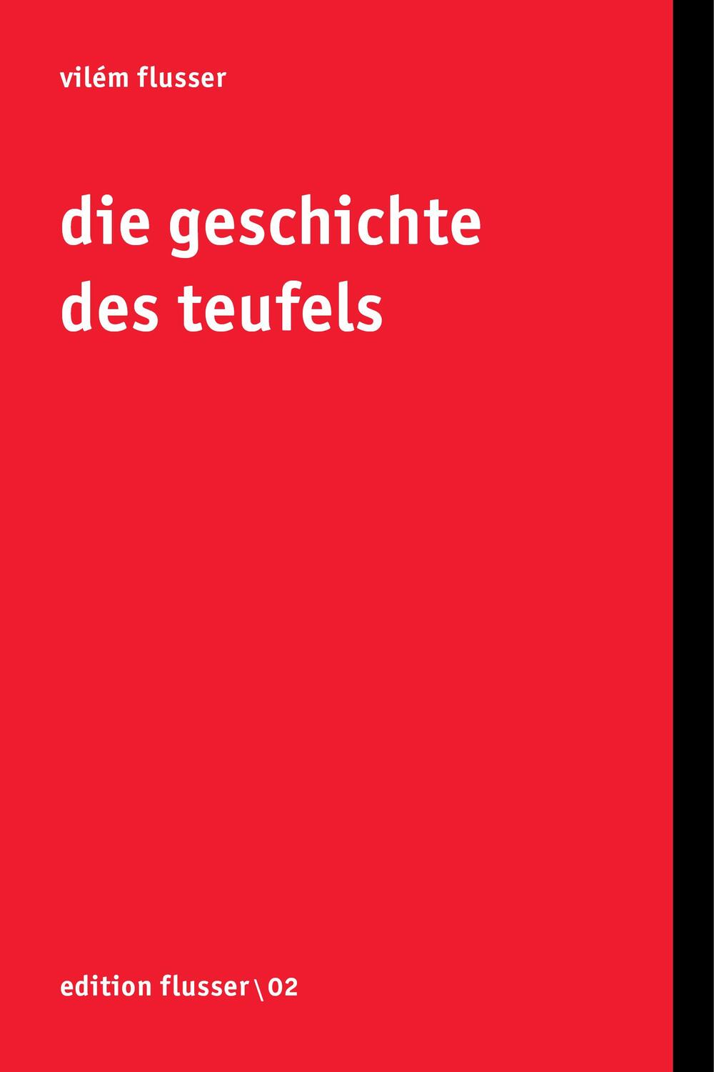 Cover: 9783923283408 | Die Geschichte des Teufels | Vilem Flusser | Taschenbuch | Deutsch