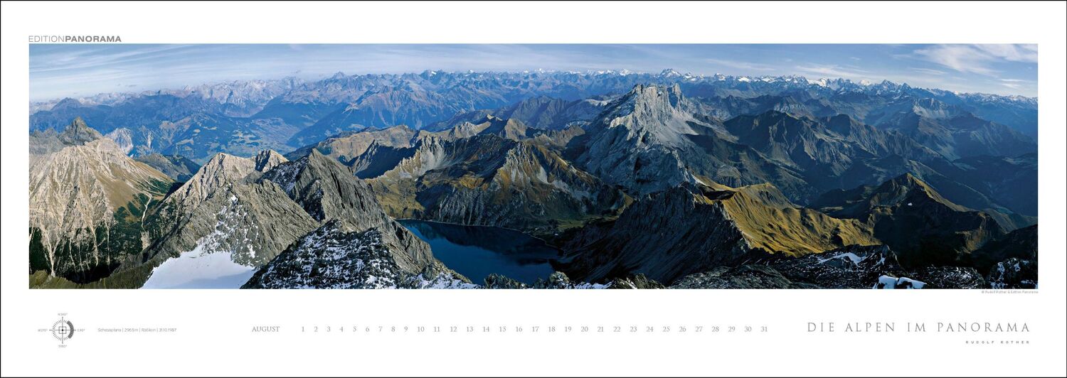 Bild: 9783898236249 | Die Alpen im Panorama | Rudolf Rother | Kalender | XIV | Deutsch