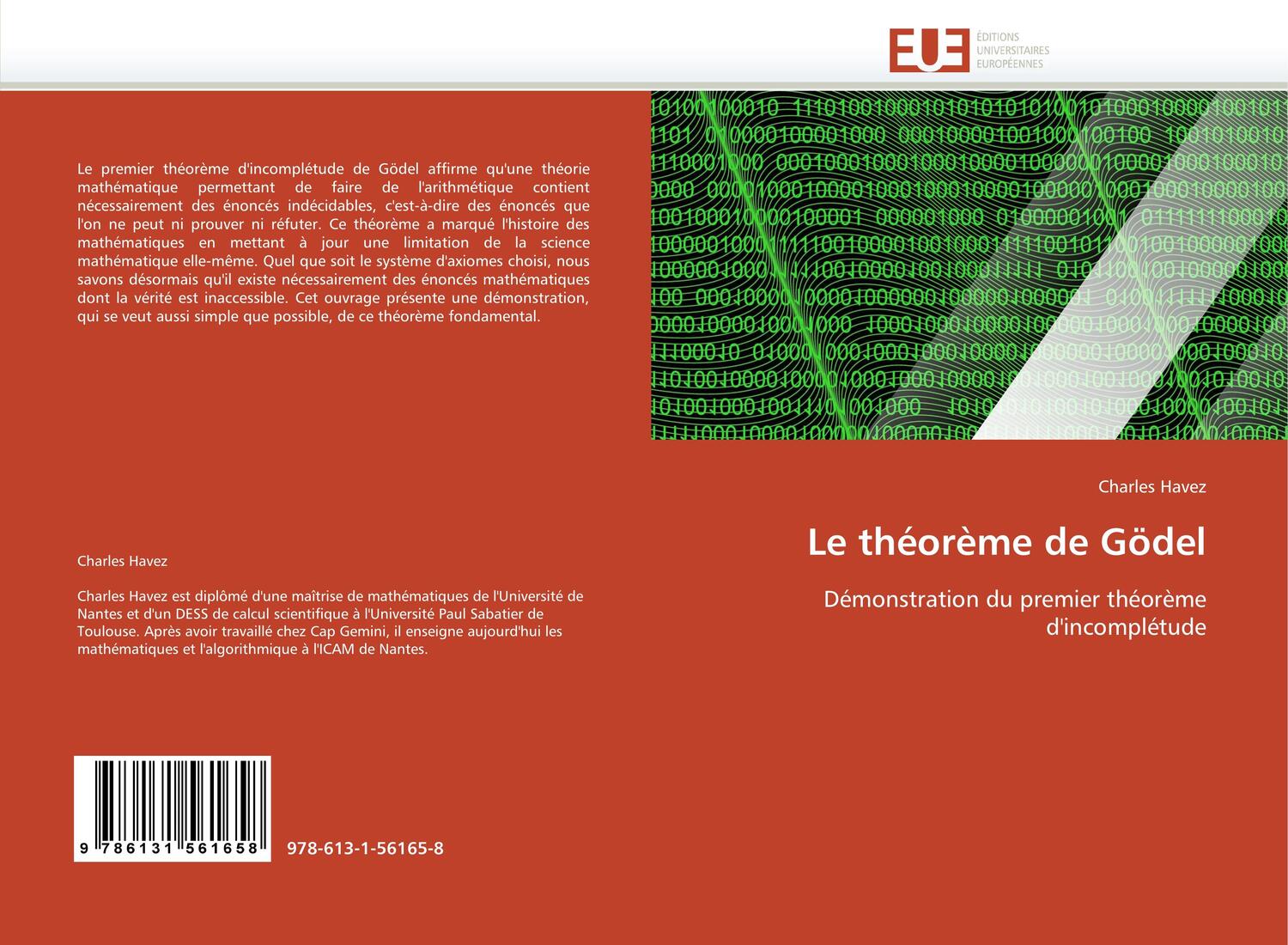 Cover: 9786131561658 | Le théorème de Gödel | Charles Havez | Taschenbuch | Paperback | 60 S.