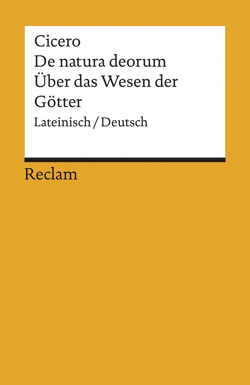 Cover: 9783150068816 | De natura deorum / Über das Wesen der Götter | Marcus Tullius Cicero