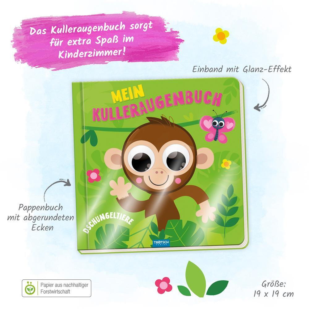 Bild: 9783988021502 | Trötsch Pappenbuch mit Kulleraugen Mein Kulleraugenbuch Dschungeltiere