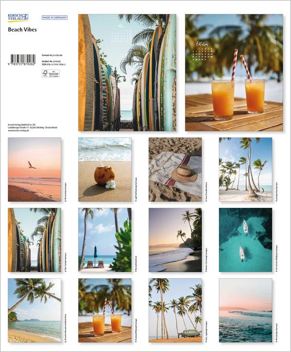 Bild: 9783731879282 | Beach Vibes 2025 | Verlag Korsch | Kalender | Spiralbindung | 14 S.