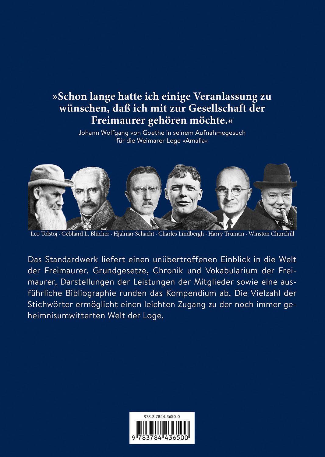 Bild: 9783784436500 | Internationales Freimaurerlexikon | Dieter A. Binder (u. a.) | Buch