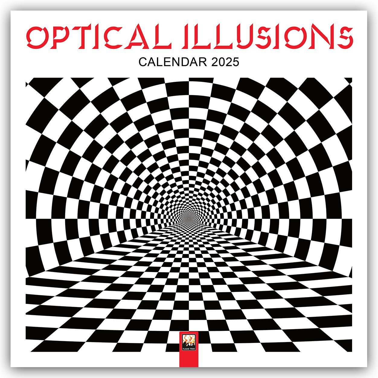 Cover: 9781835620175 | Optical Illusions - Optische Illusionen 2025 | Tree Flame | Kalender