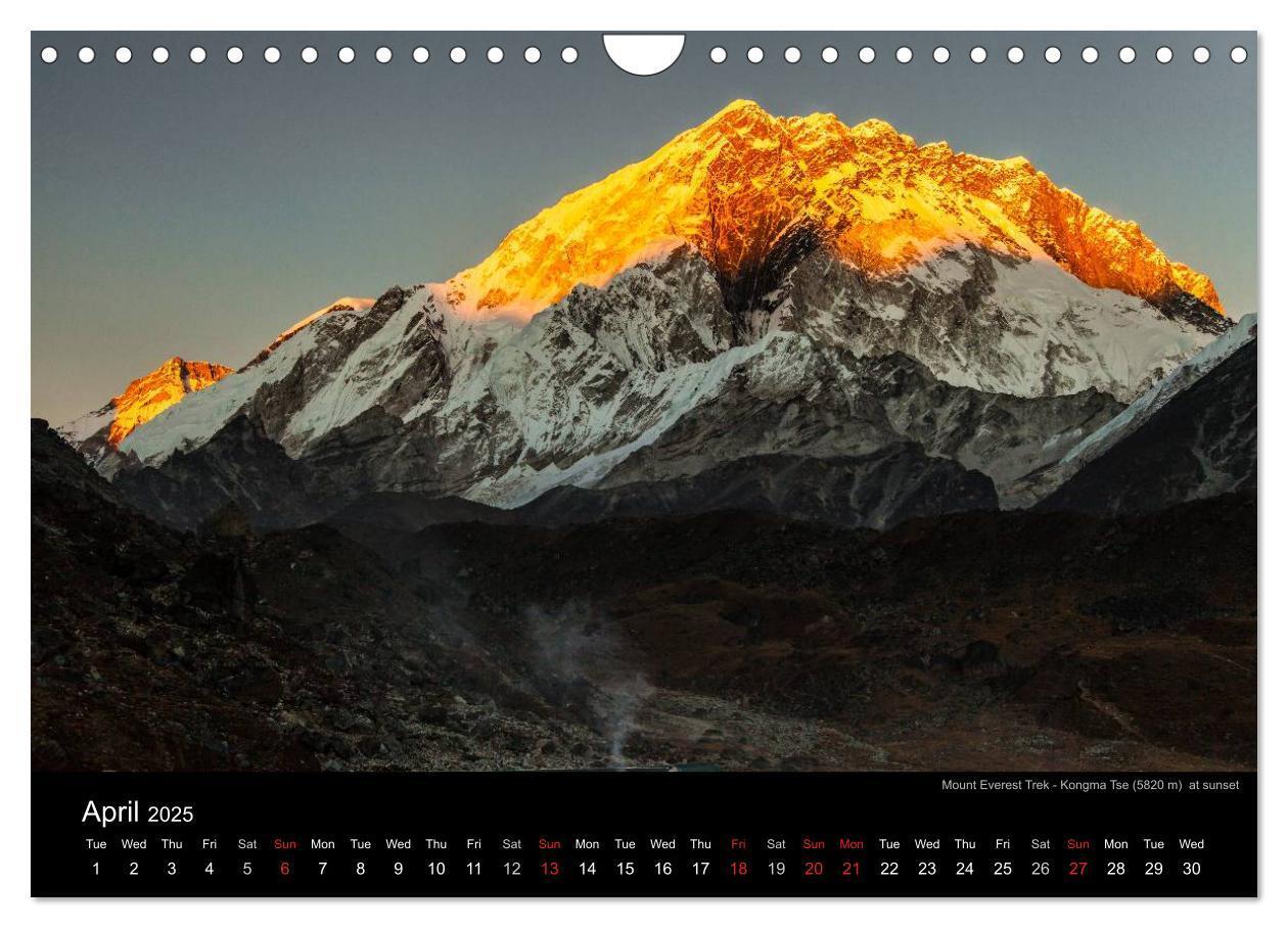 Bild: 9781325991471 | Mount Everest Trek (Wall Calendar 2025 DIN A4 landscape), CALVENDO...