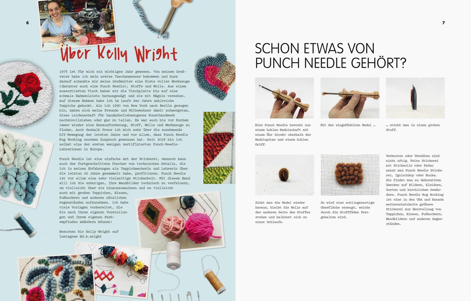 Bild: 9783830720669 | Punch Needle | 20 coole Projekte für die Stanznadel | Kelly Wright