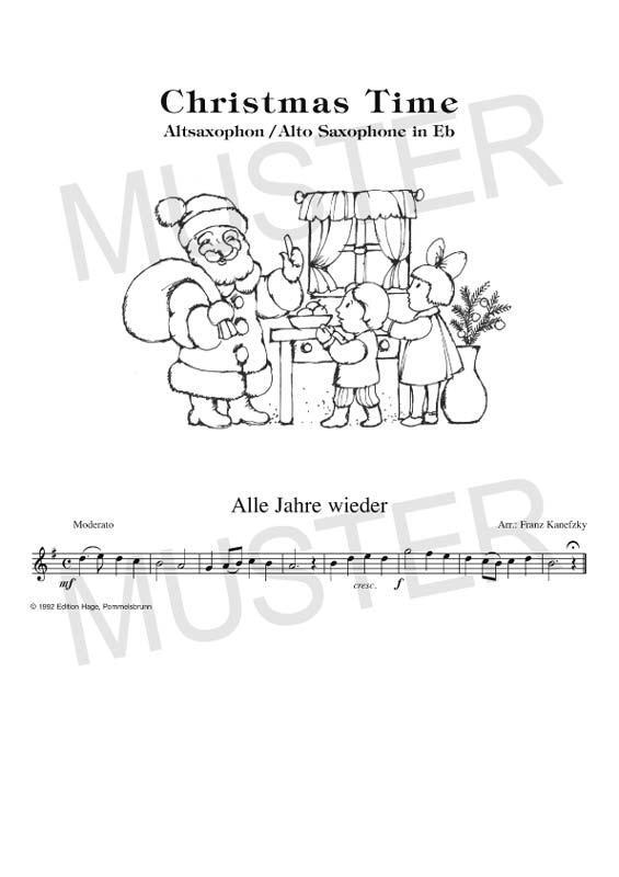 Bild: 4026929911568 | Christmas Time für Saxophon und Klavier | Franz Kanefzky | Broschüre