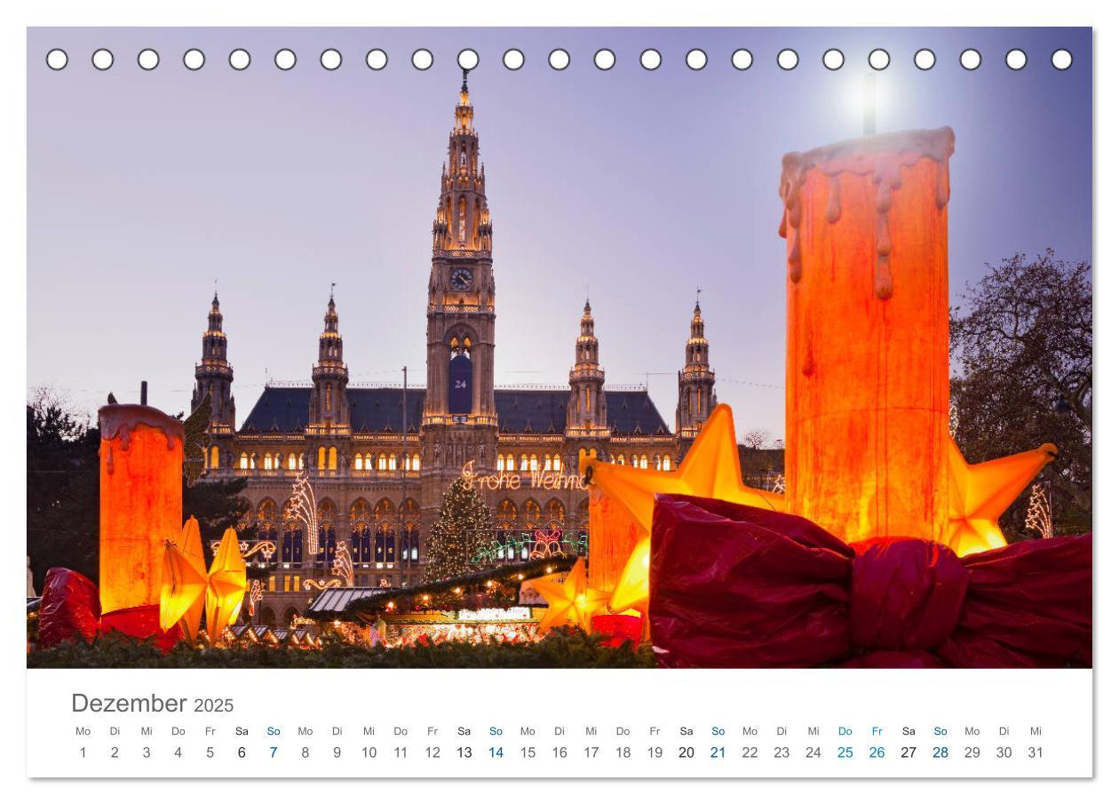 Bild: 9783435452460 | Traumhaftes Wien 2025 (Tischkalender 2025 DIN A5 quer), CALVENDO...