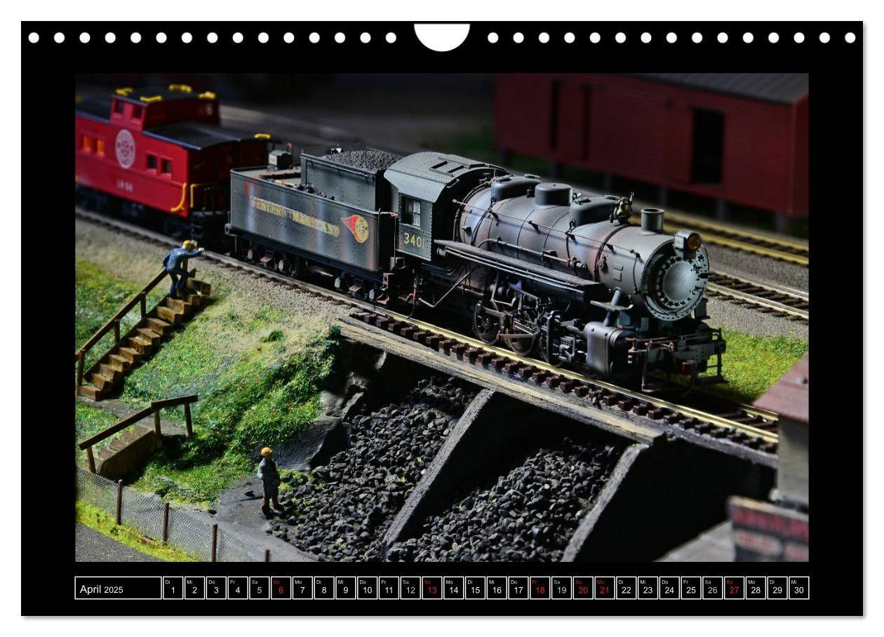 Bild: 9783435760602 | Amerikanische Modelleisenbahnen (Wandkalender 2025 DIN A4 quer),...