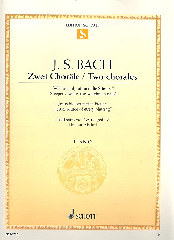 Cover: 9790001092449 | Zwei Choräle | Johann Sebastian Bach | Buch | 10 S. | Deutsch | 1984