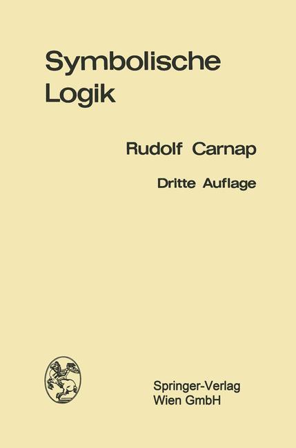 Cover: 9783709131411 | Einführung in die symbolische Logik | Rudolf Carnap | Taschenbuch