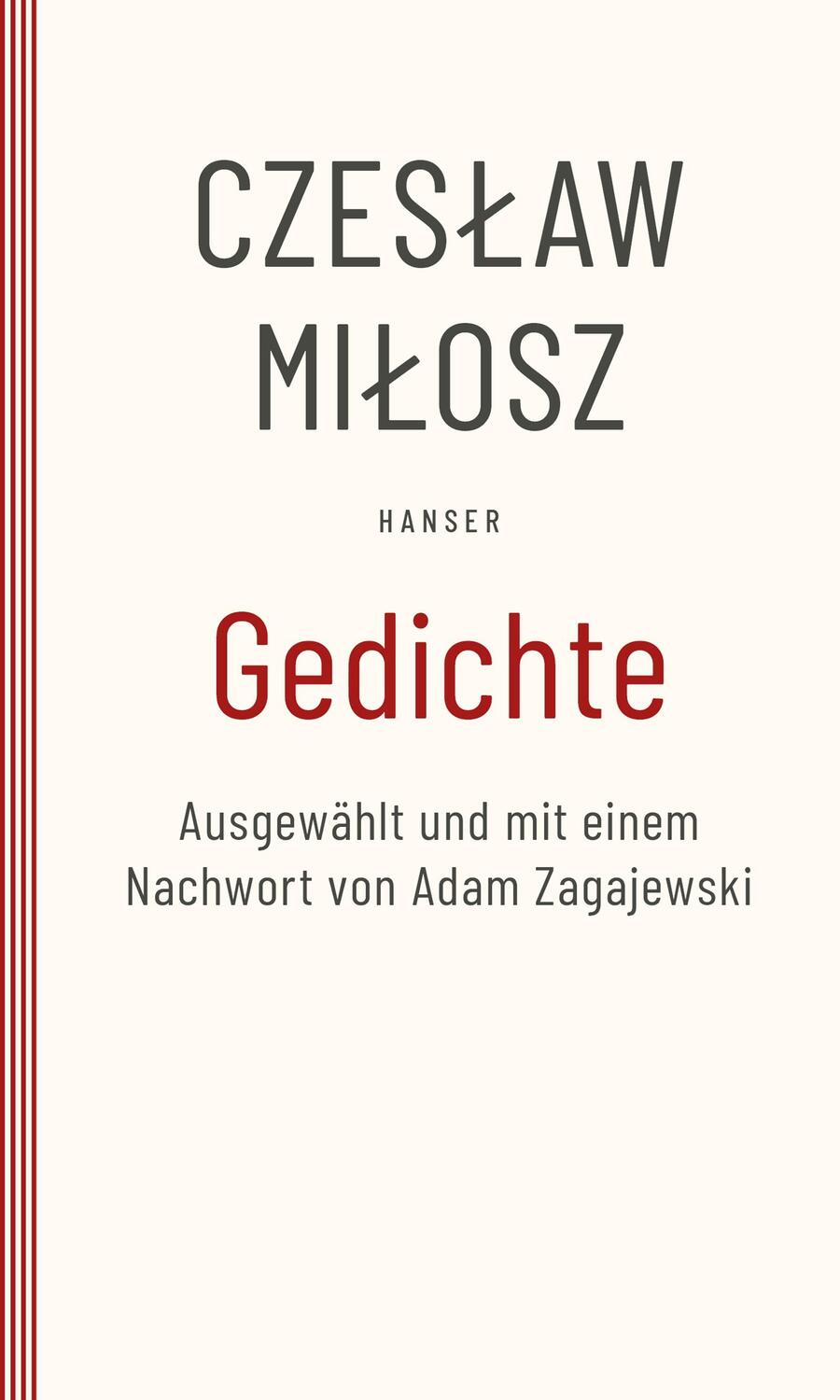 Cover: 9783446280175 | Gedichte | Czeslaw Milosz | Taschenbuch | Paperback | 176 S. | Deutsch