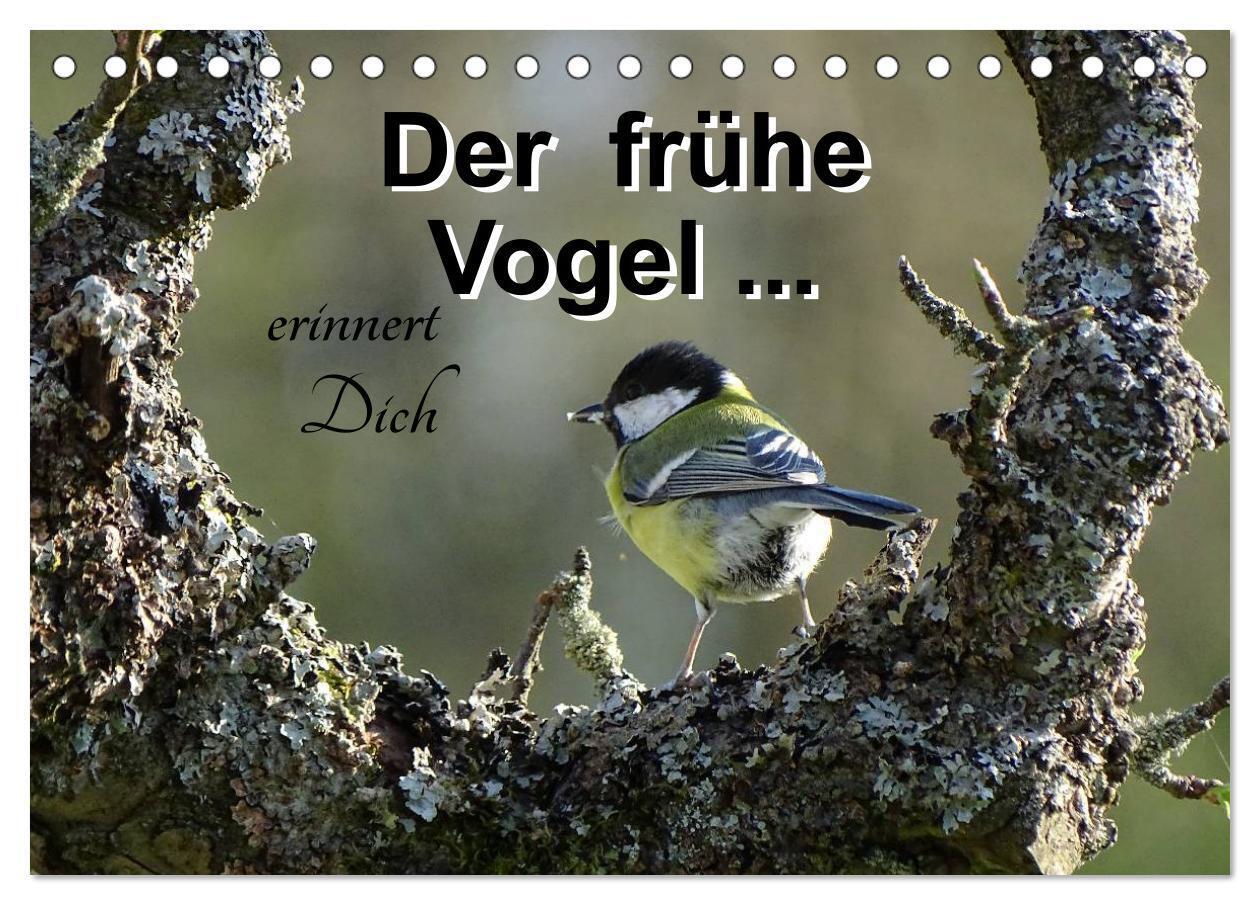 Cover: 9783383396649 | Der frühe Vogel ... erinnert Dich (Tischkalender 2024 DIN A5 quer),...