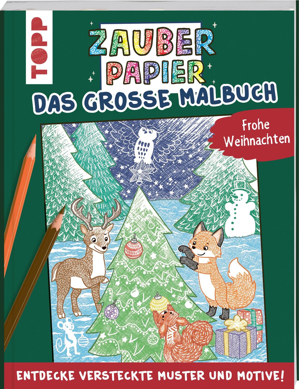 Cover: 9783735890191 | Zauberpapier - Das große Malbuch - Frohe Weihnachten | Mimi Hecher
