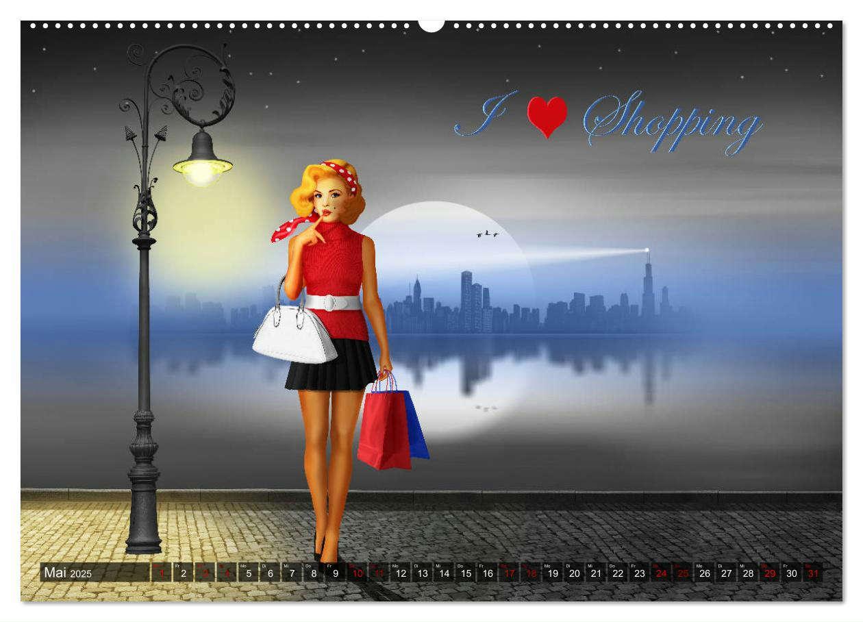 Bild: 9783435378098 | Pin-Up Girls im Retro Style by Mausopardia (Wandkalender 2025 DIN...