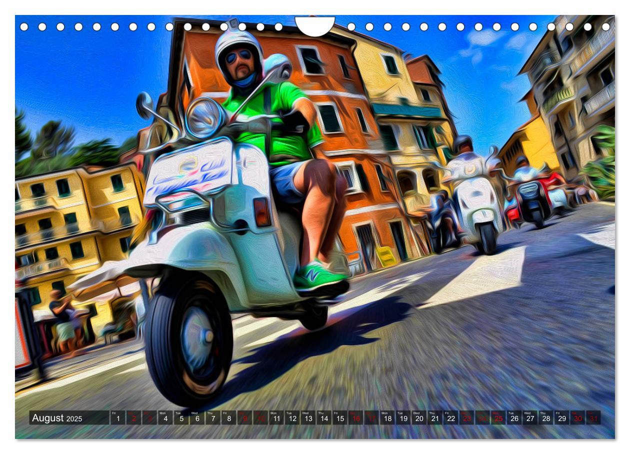 Bild: 9781325949236 | Low-angle shots of scooters (Wall Calendar 2025 DIN A4 landscape),...