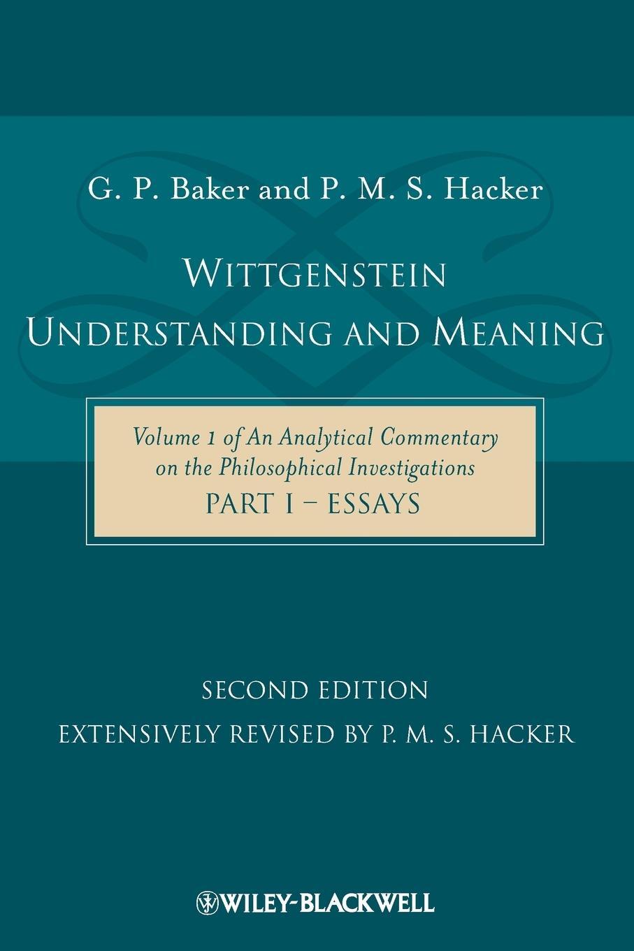 Cover: 9781405199247 | Wittgenstein: Understanding and Meaning | G. P. Baker (u. a.) | Buch