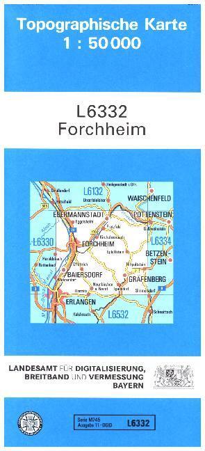 Cover: 9783899330199 | Topographische Karte Bayern Forchheim | (Land-)Karte
