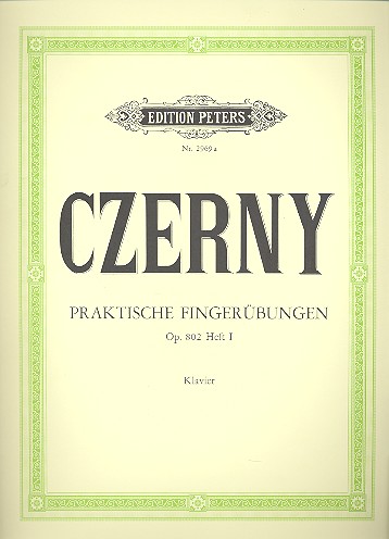 Cover: 9790014013219 | Practical Finger Exercises Op.802 Vol.1 | Carl Czerny | Buch