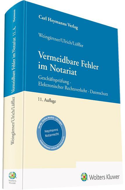 Cover: 9783452298027 | Vermeidbare Fehler im Notariat | Sebastian Löffler (u. a.) | Buch