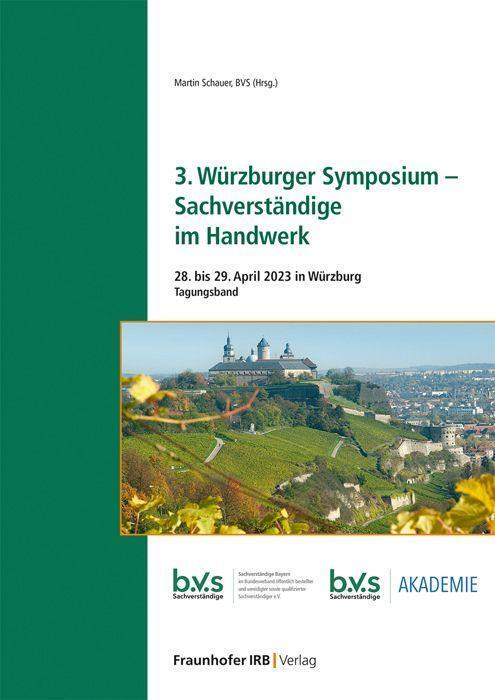 Cover: 9783738808155 | 3. Würzburger Symposium - Sachverständige im Handwerk. | Schauer