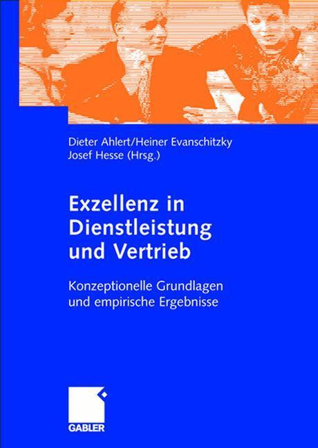 Cover: 9783409119511 | Exzellenz in Dienstleistung und Vertrieb | Dieter Ahlert (u. a.) | vii