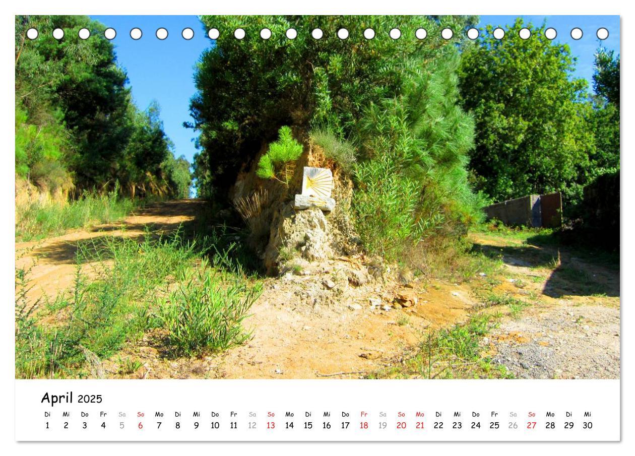 Bild: 9783435557059 | Jakobsweg - Camino Portugues (Tischkalender 2025 DIN A5 quer),...