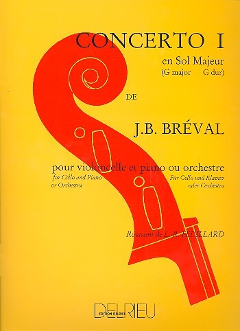 Cover: 9790231705058 | Concerto sol majeur no.1: pour violoncelle et piano | Edition Delrieu