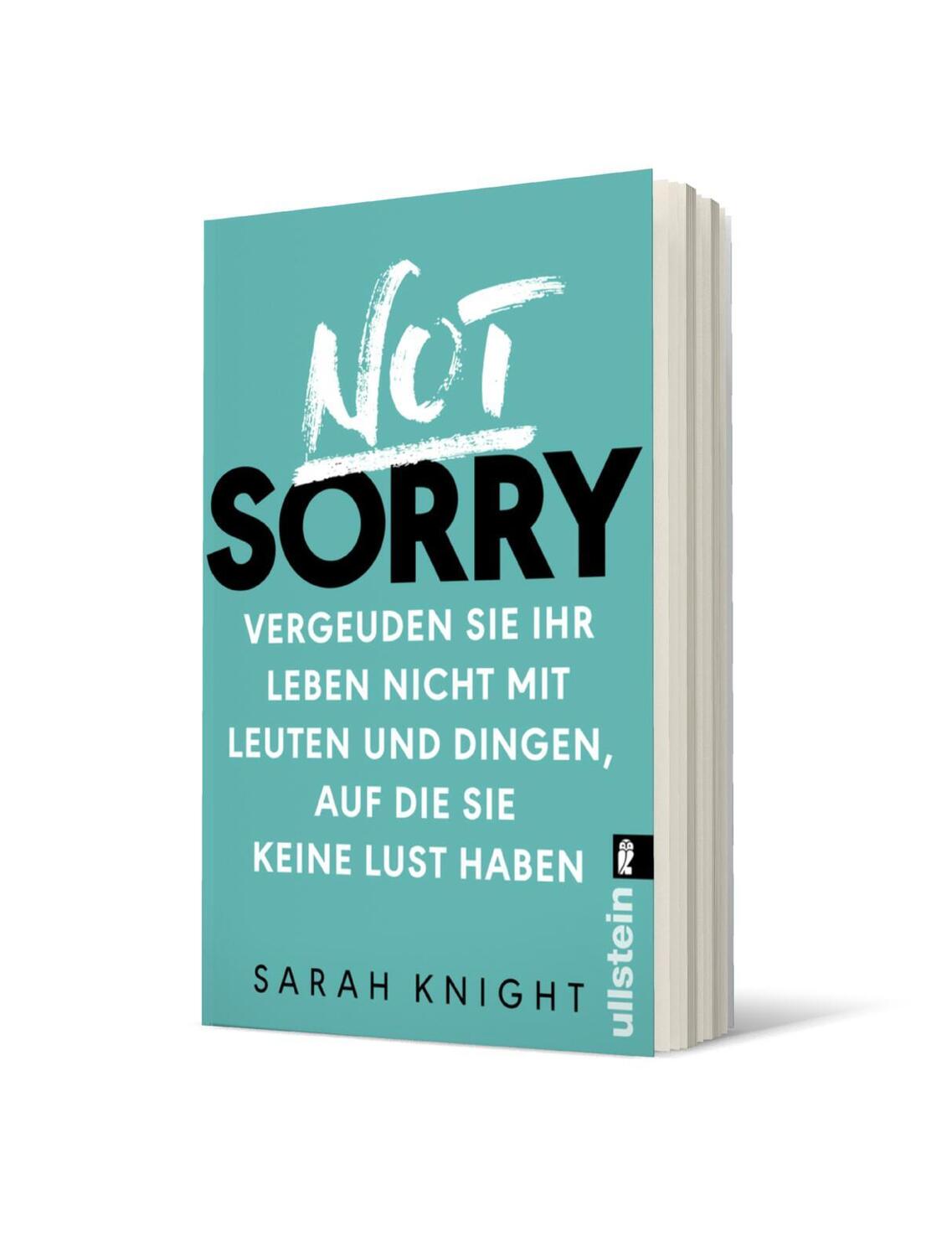 Bild: 9783548377254 | Not Sorry | Sarah Knight | Taschenbuch | Deutsch | 2017
