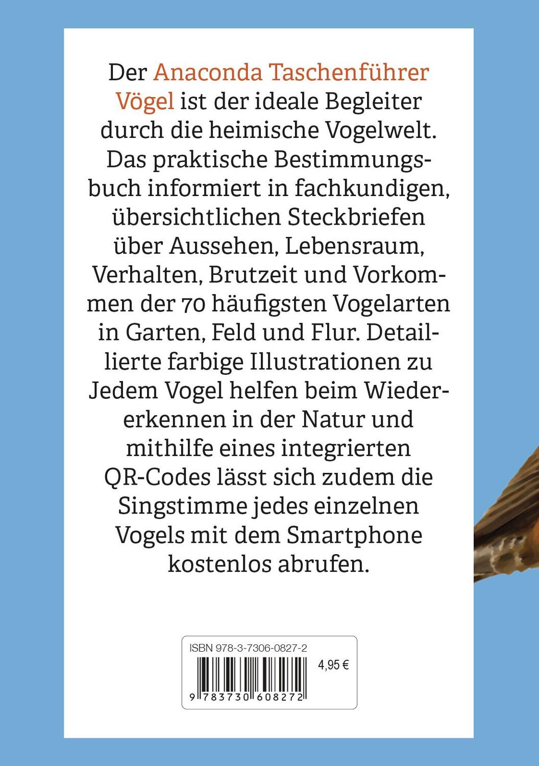 Bild: 9783730608272 | Anaconda Taschenführer Vögel. 70 Arten bestimmen und entdecken | Buch