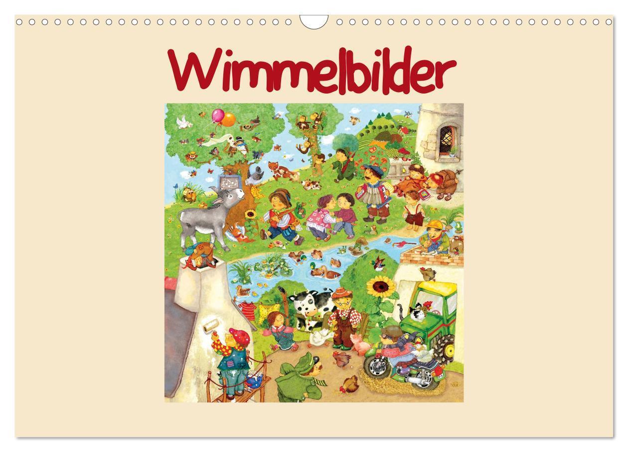 Cover: 9783435835188 | Wimmelbilder (Wandkalender 2025 DIN A3 quer), CALVENDO Monatskalender