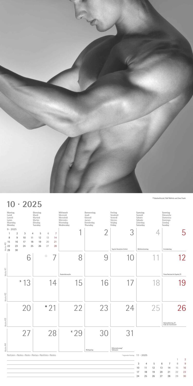Bild: 4251732343095 | Masculine 2025 - Broschürenkalender 30x30 cm (30x60 geöffnet) -...
