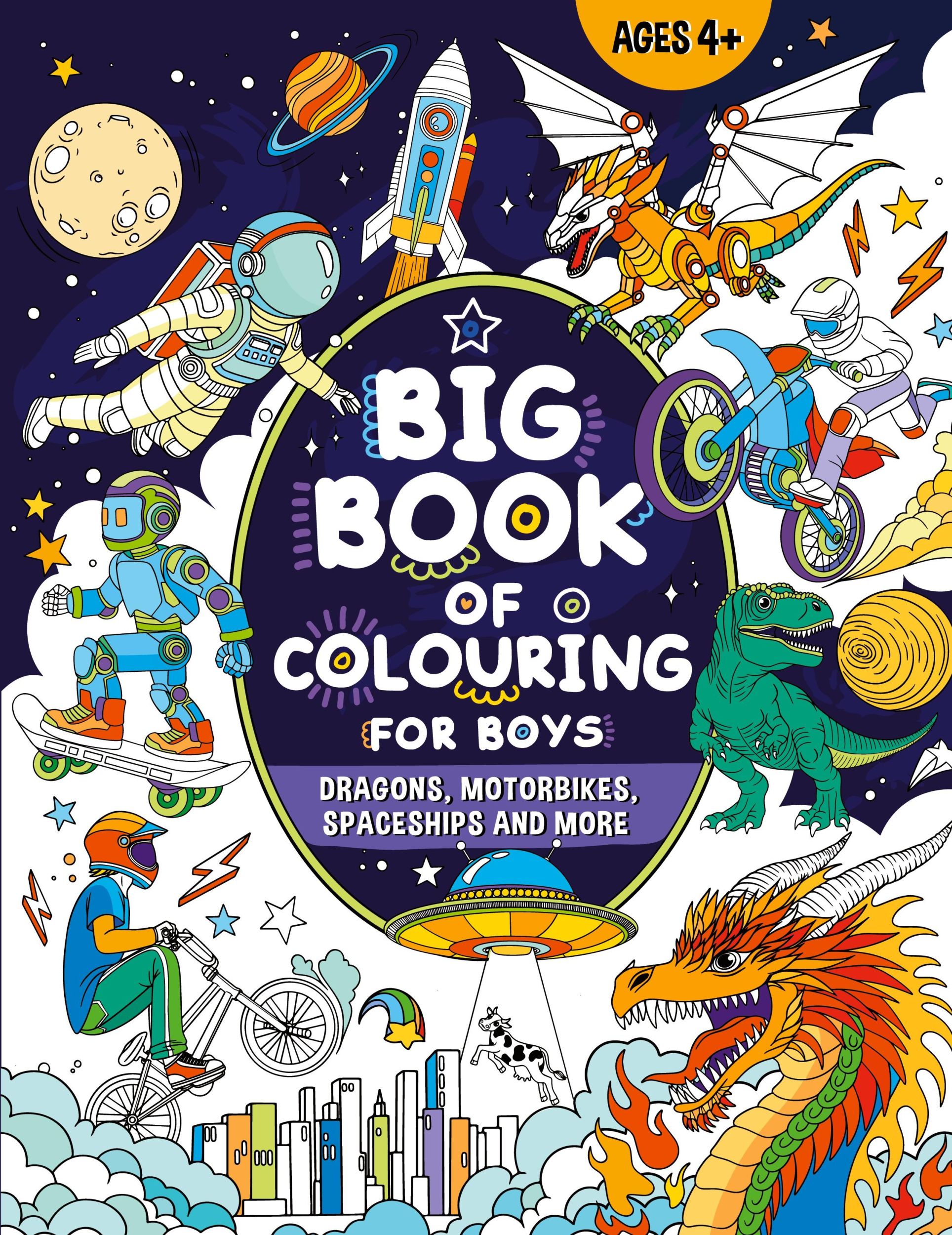 Cover: 9781915454270 | Big Book of Colouring for Boys | For Children Ages 4+ | Publishing