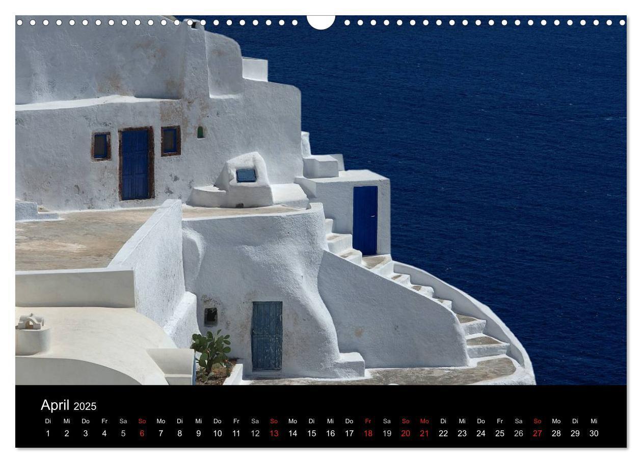 Bild: 9783435828586 | Santorini ¿ Leben auf dem Vulkan (Wandkalender 2025 DIN A3 quer),...