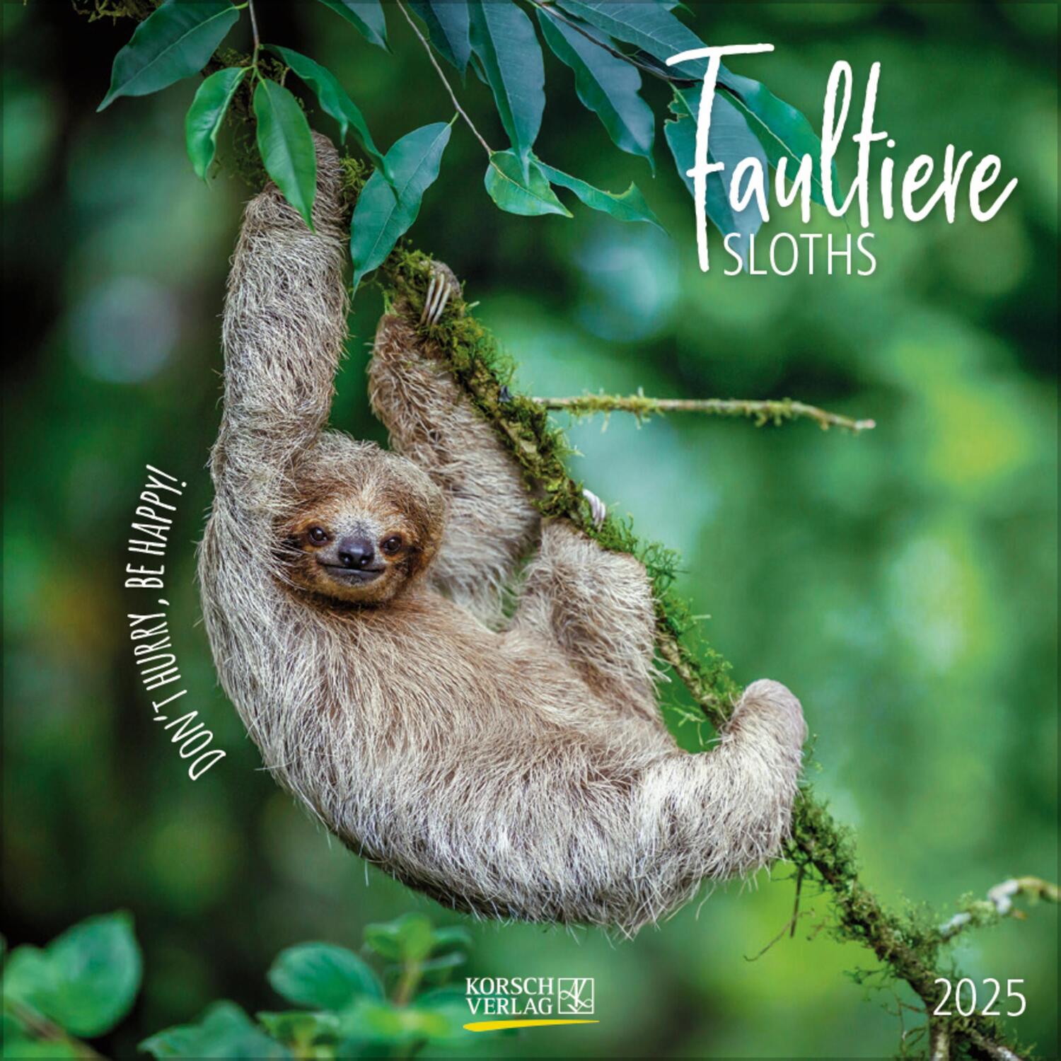 Cover: 9783731875673 | Faultier 2025 | Verlag Korsch | Kalender | 13 S. | Deutsch | 2025