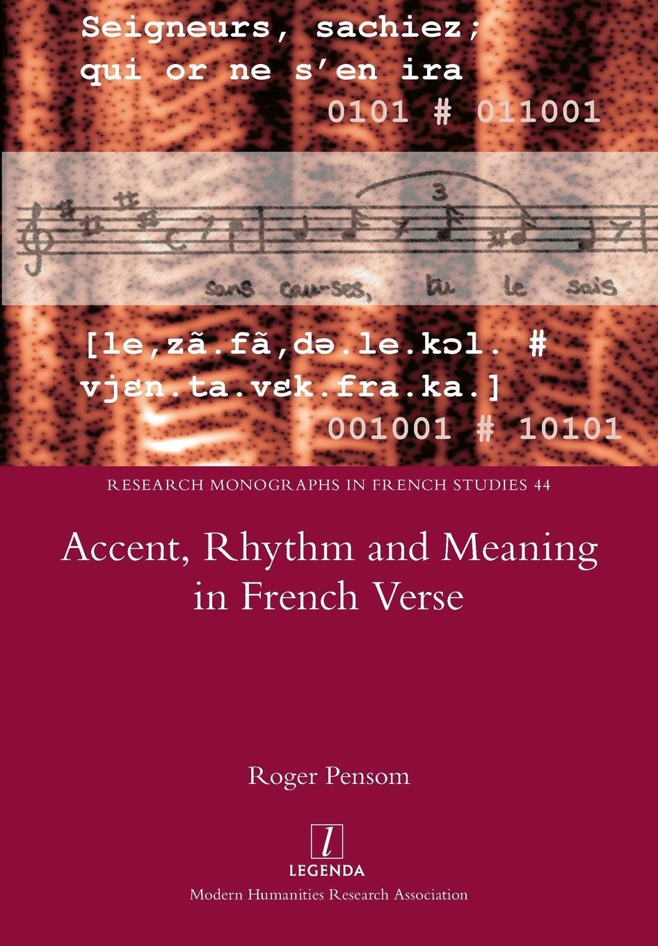 Cover: 9781781883846 | Accent, Rhythm and Meaning in French Verse | Roger Pensom | Buch