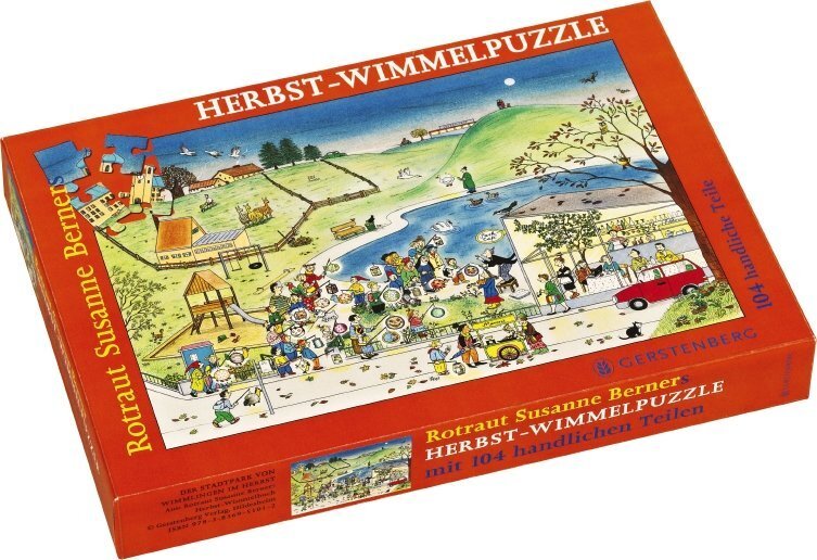 Cover: 4250915930855 | Herbst-Wimmelpuzzle | Motiv Stadtpark, 104 Teile | Berner | Spiel