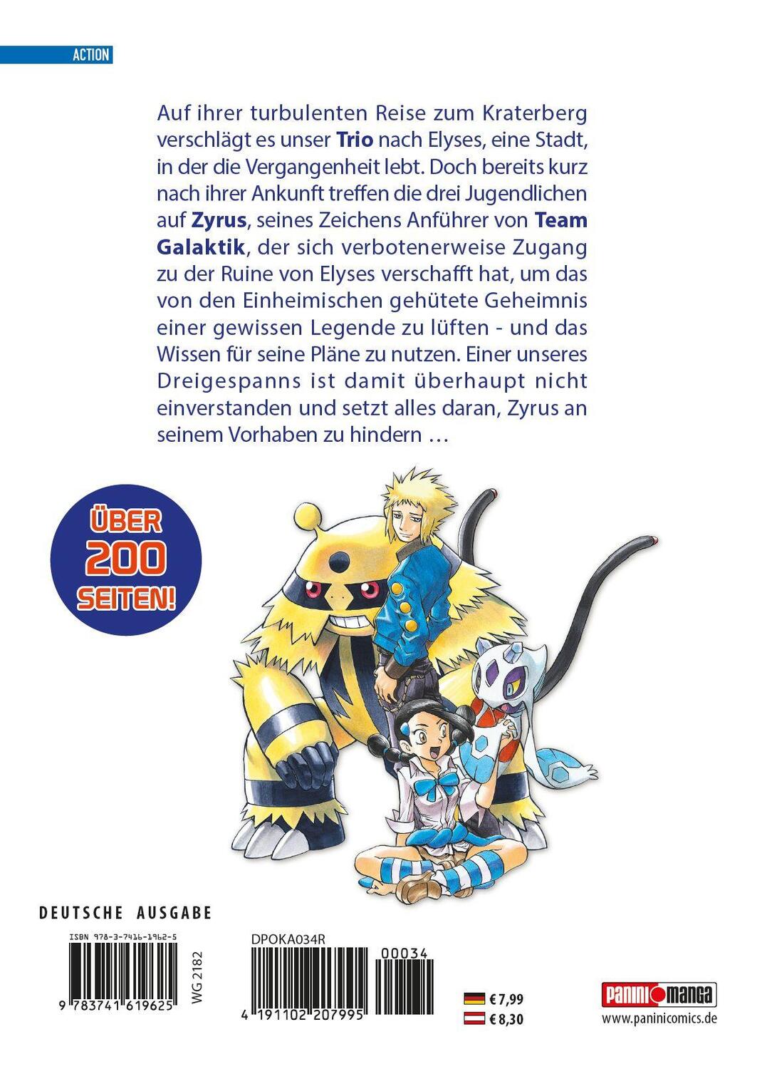 Rückseite: 9783741619625 | Pokémon - Die ersten Abenteuer | Bd. 34: Diamant und Perl | Buch