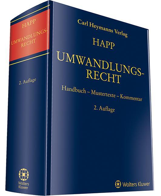 Cover: 9783452291967 | Umwandlungsrecht | Handbuch - Mustertexte - Kommentar | Buch | 1784 S.