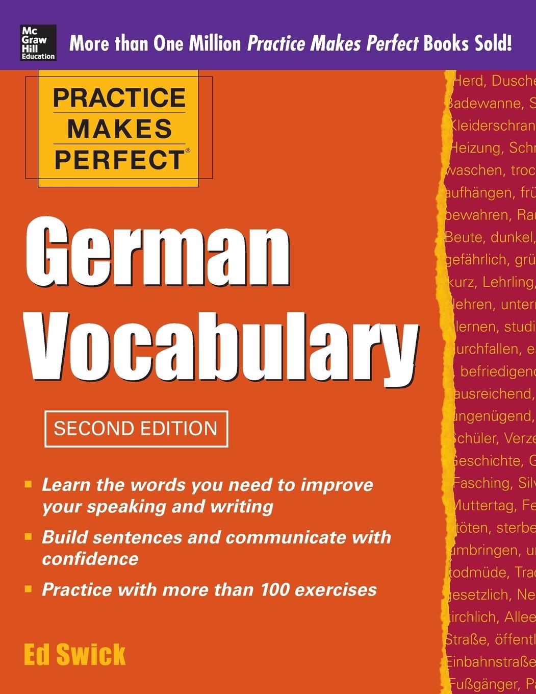 Cover: 9780071763011 | PMP GERMAN VOCABULARY 2E | Swick | Taschenbuch | Englisch | 2011