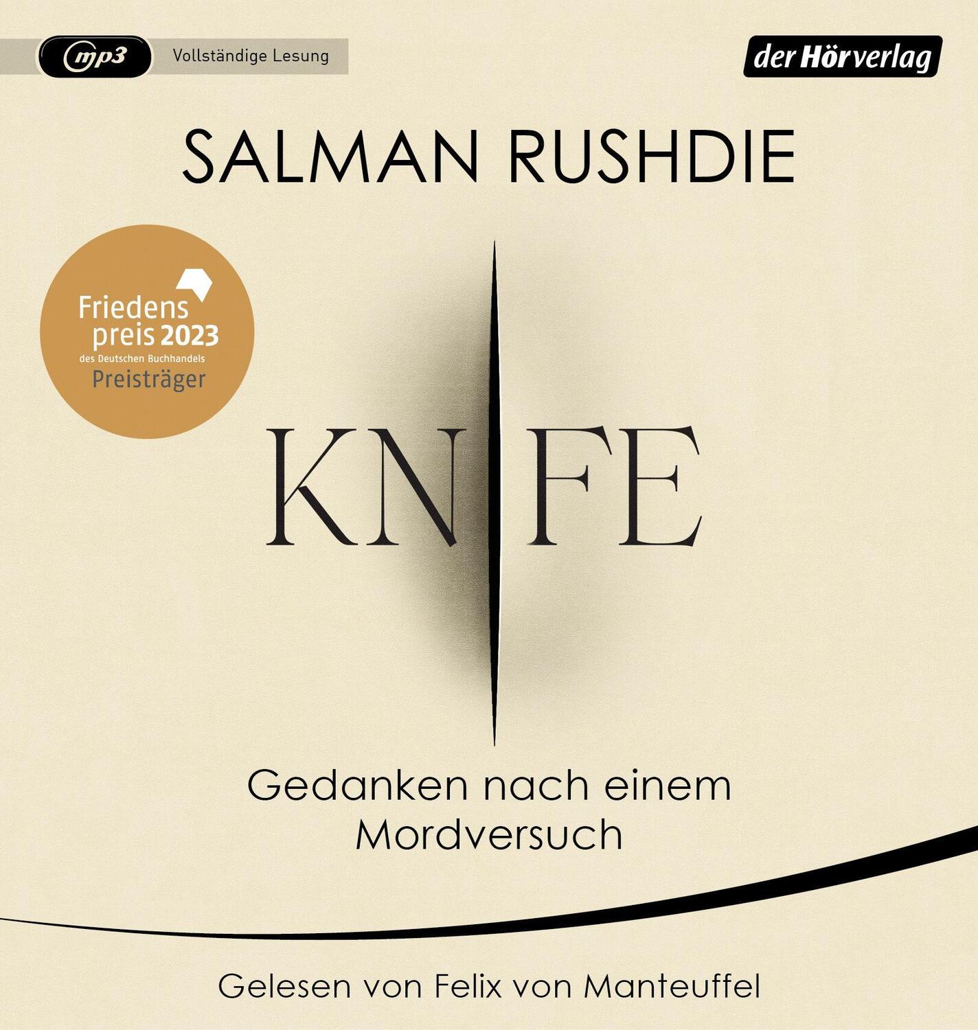 Bild: 9783844551501 | Knife | Salman Rushdie | MP3 | 1 CD | Deutsch | 2024 | Der Hörverlag