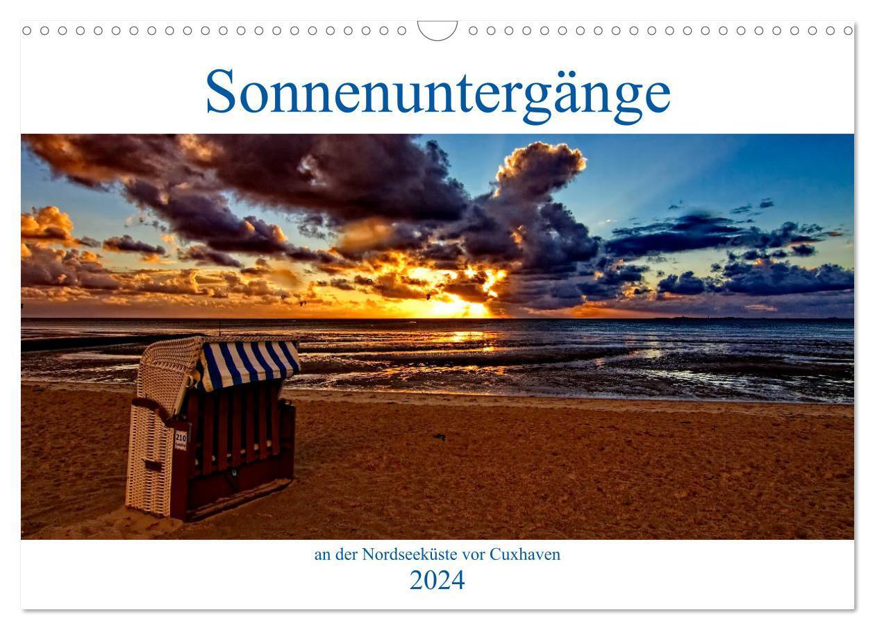 Cover: 9783383212215 | Sonnenuntergänge, an der Nordseeküste vor Cuxhaven (Wandkalender...