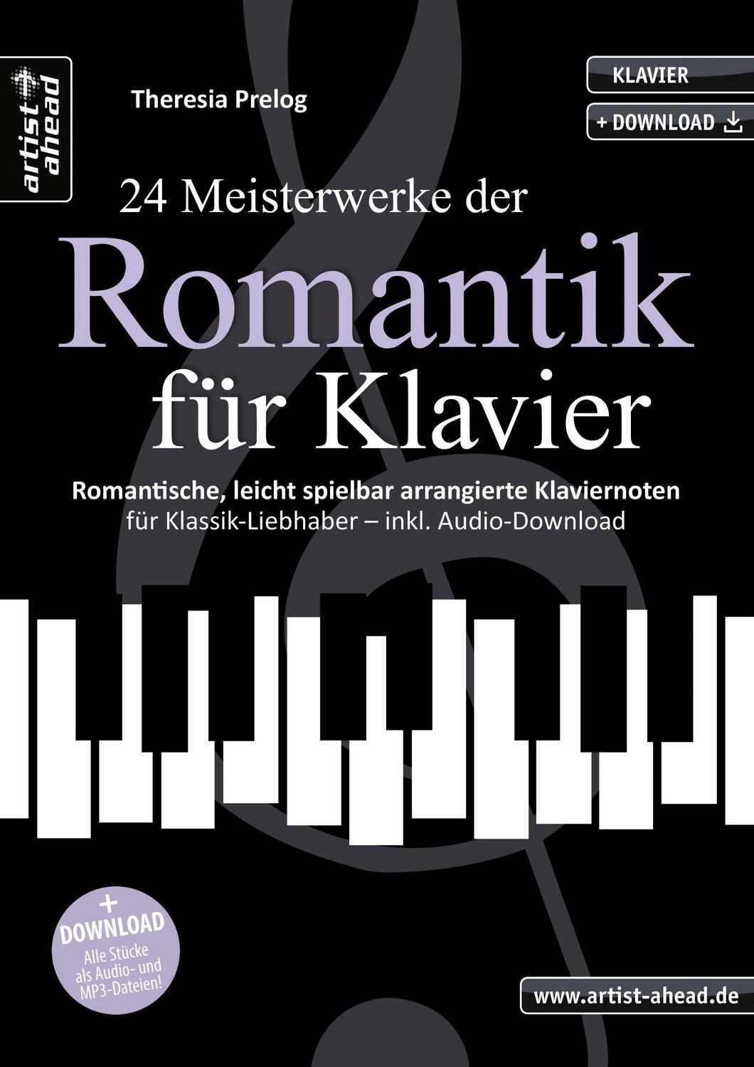 Cover: 9783866422032 | 24 Meisterwerke der Romantik für Klavier | Theresia Prelog | Broschüre