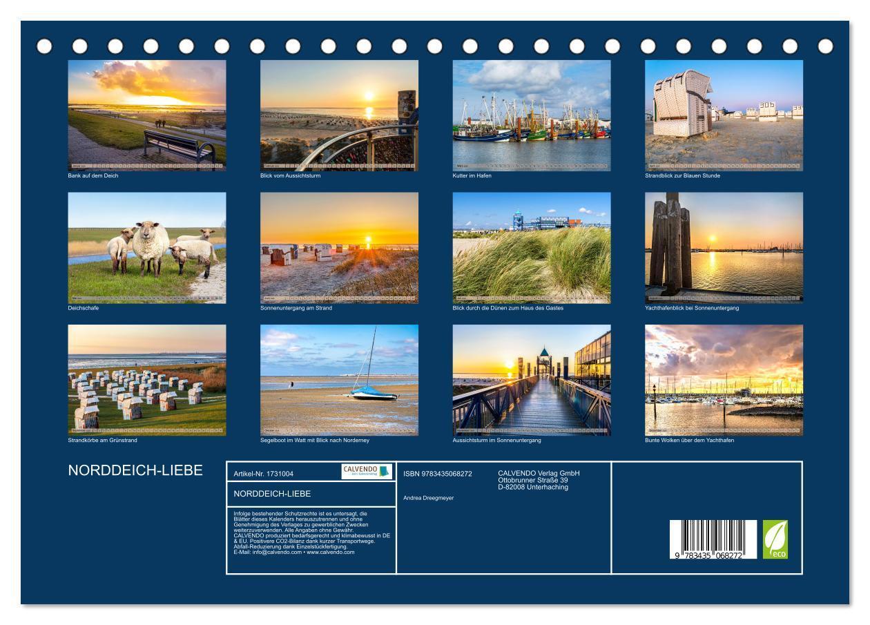 Bild: 9783435068272 | NORDDEICH-LIEBE (Tischkalender 2025 DIN A5 quer), CALVENDO...