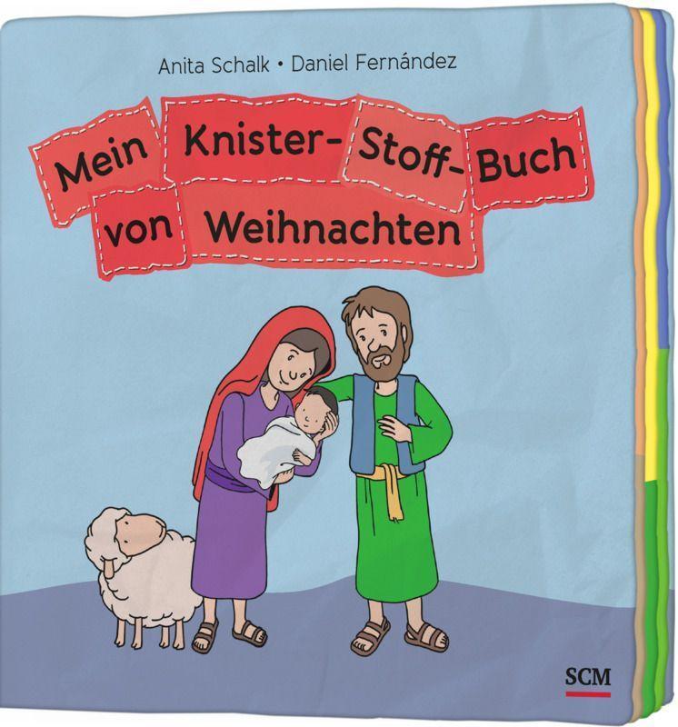 Cover: 9783417289879 | Mein Knister-Stoff-Buch von Weihnachten | Mit den Hirten zur Krippe