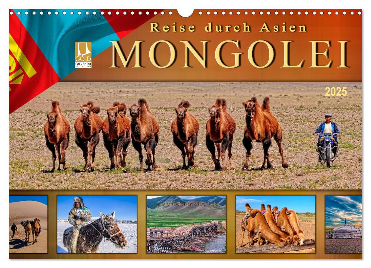 Cover: 9783435438457 | Reise durch Asien - Mongolei (Wandkalender 2025 DIN A3 quer),...