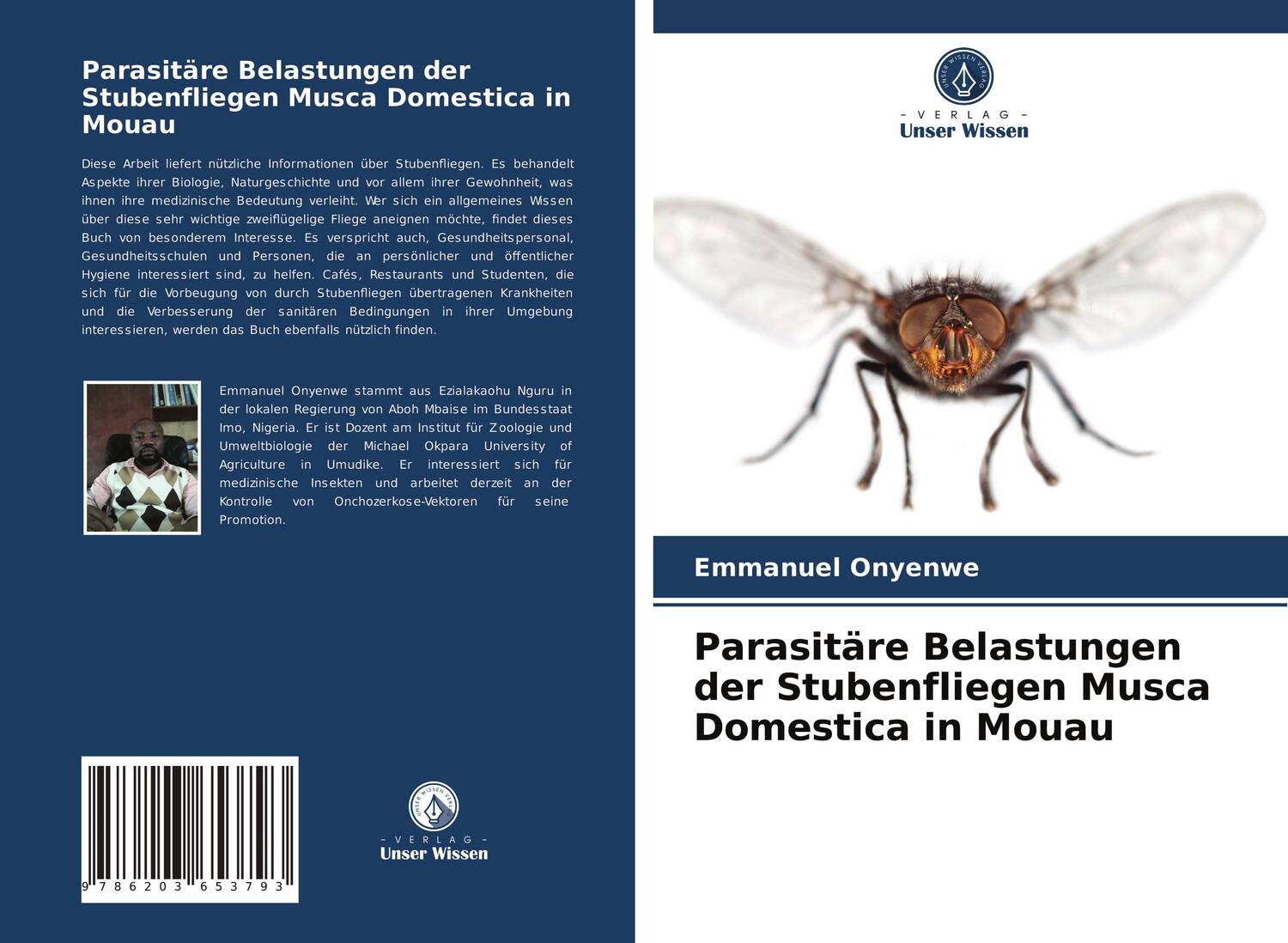 Cover: 9786203653793 | Parasitäre Belastungen der Stubenfliegen Musca Domestica in Mouau