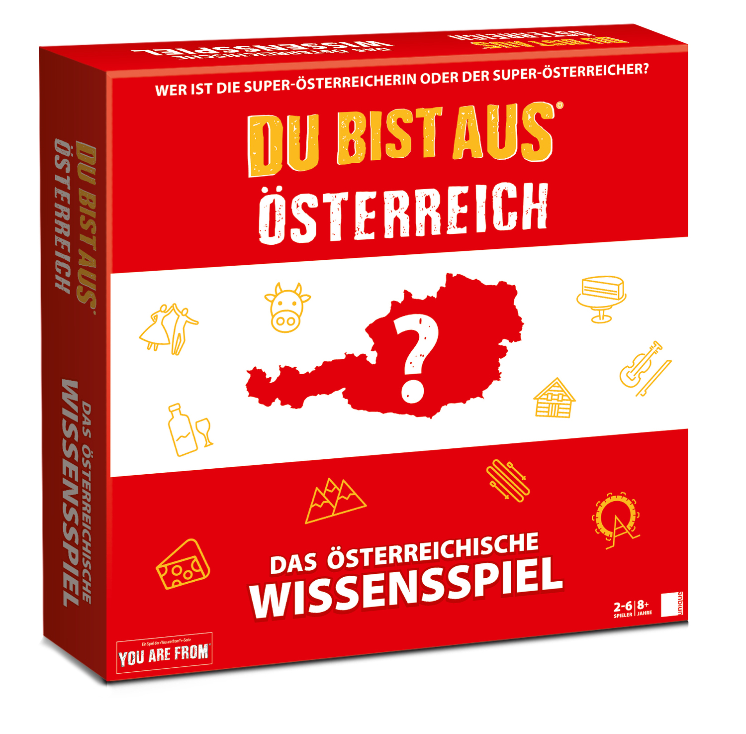 Cover: 7640185190757 | Du bist aus Österreich!- Das Wissensspiel | 2023 | unique Gaming