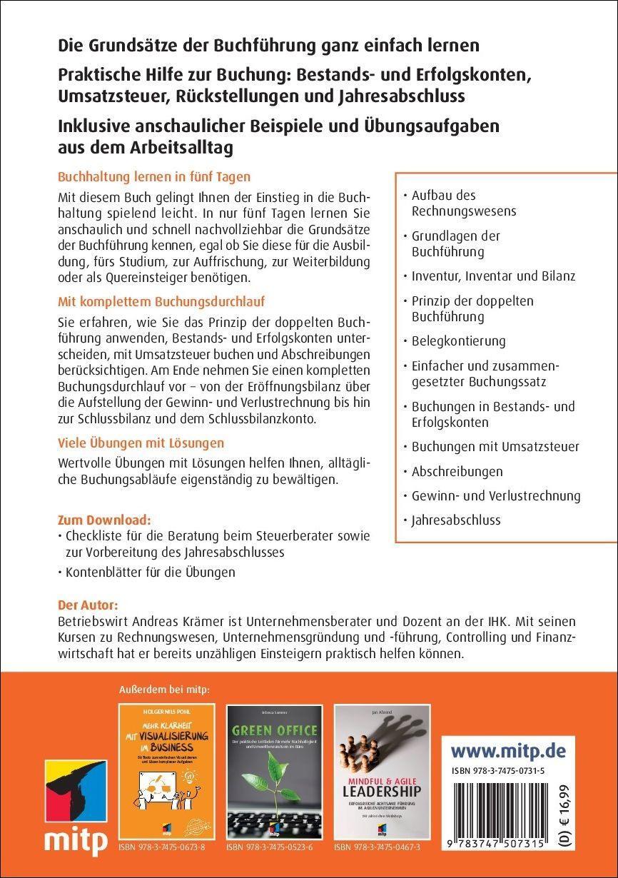 Rückseite: 9783747507315 | Buchführung Schnelleinstieg | Andreas Krämer | Taschenbuch | 120 S.